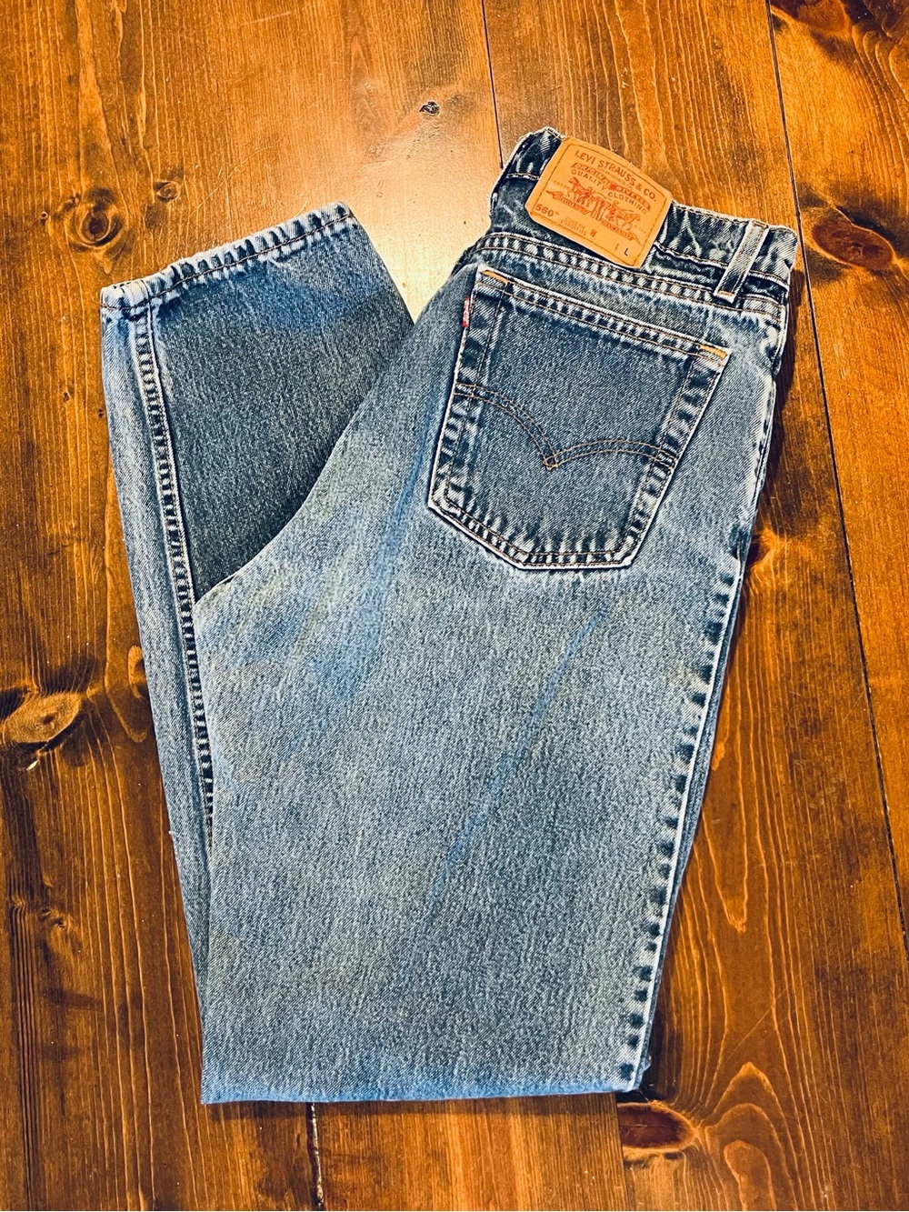 Vintage Levi's 560 Women’s Light Blue Loose Fit Jeans Made in USA